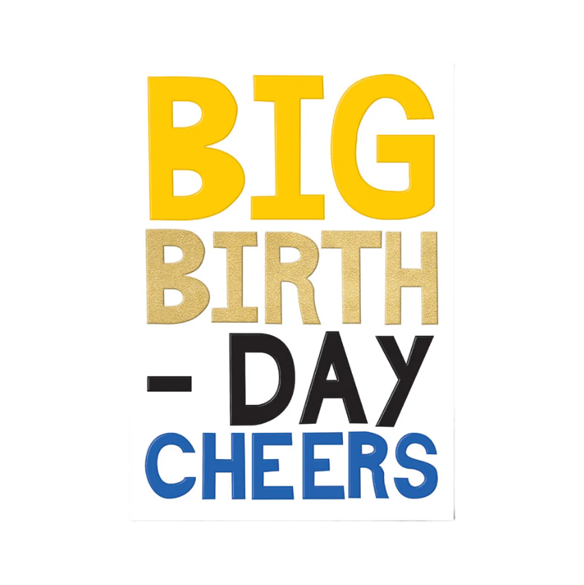 Big Birthday Cheers Card