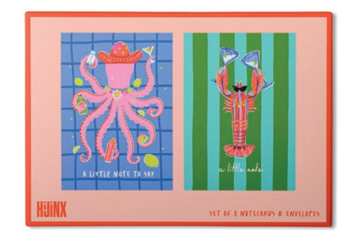 Set of 8 Notecards - Ocean Notes