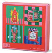 Set of 4 Coasters - The Foodie