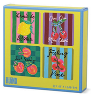 Set of 4 Coasters - The Fruity