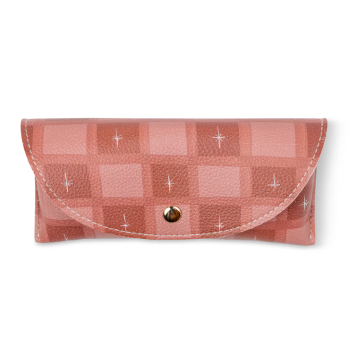 Printed Glasses Case - Check