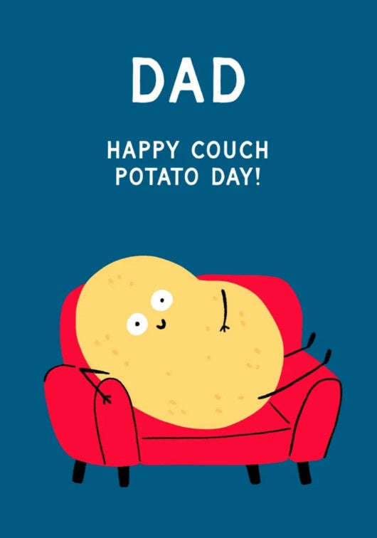 Dad Couch Potato Card