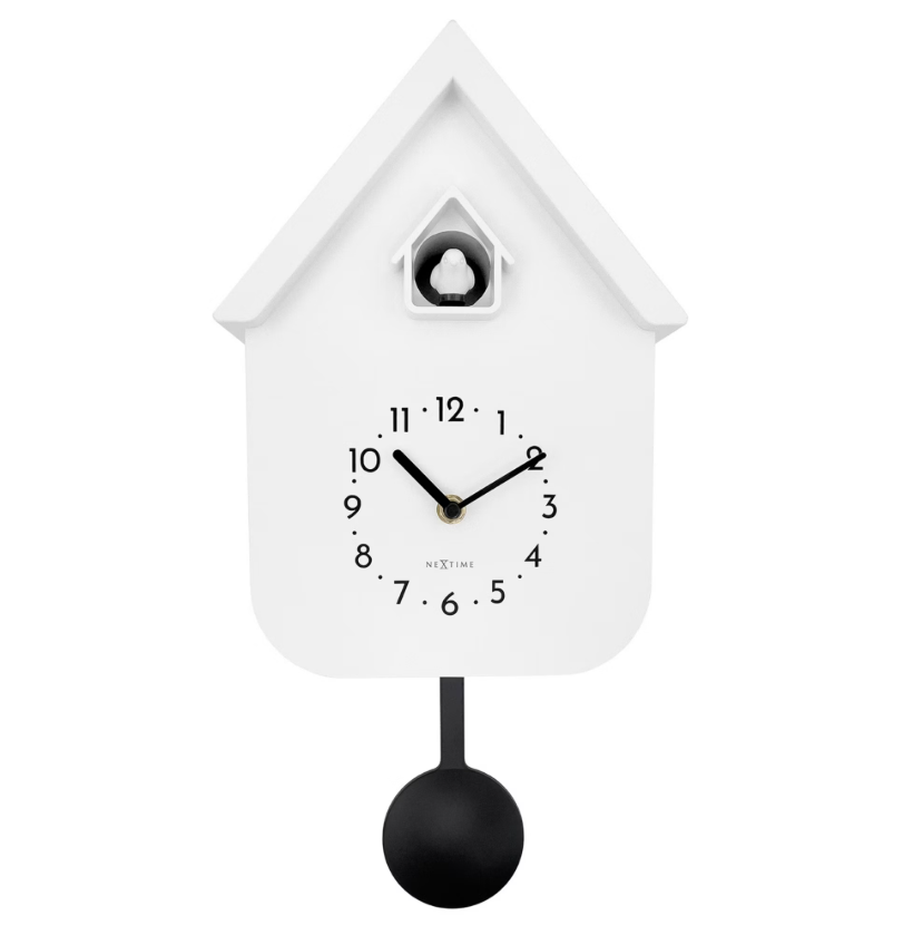 NeXtime Twitter Cuckoo Wall Clock - White