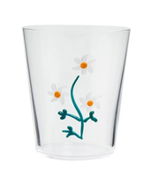 Botanical Icons Glass Tumbler - Flannel Flower