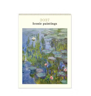 2027 Medium Calendar - Iconic Paintings
