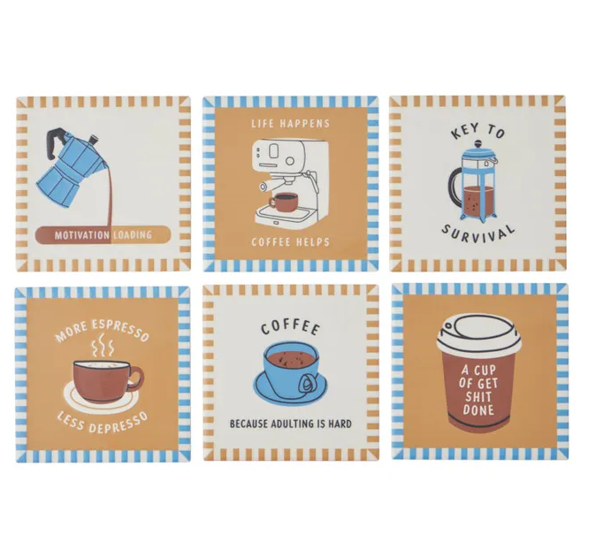 Ceramic Coaster - Coffee
