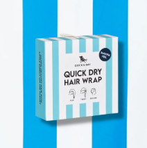 Quick Dry Hair Wrap - Tulum Blue