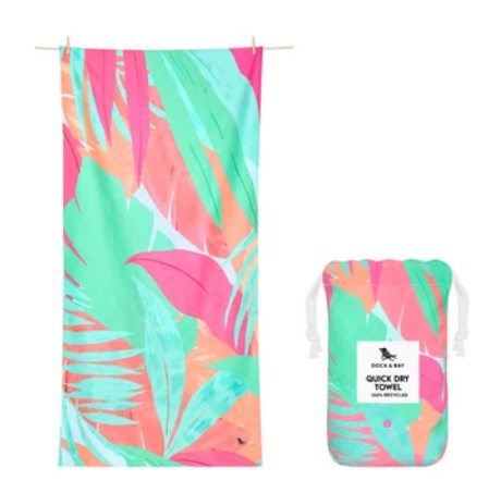 Dock & Bay Beach Towel L - Hot Tropics