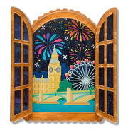 Fireworks Far & Wide Brooch