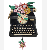 Allen Designs Clock - Black Vintage Writer