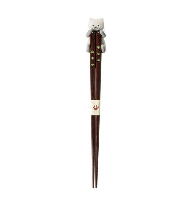 Chopsticks with Cat Holder - Siamese Cat