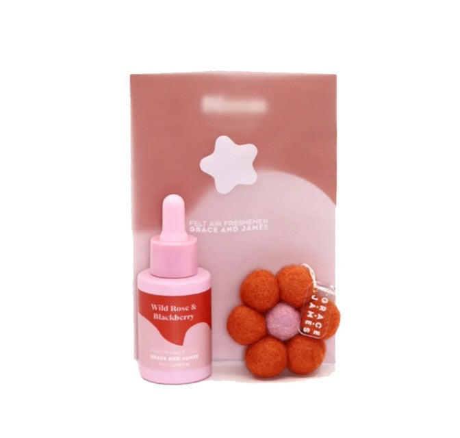 Felt Air Freshener - Wild Rose & Blackberry