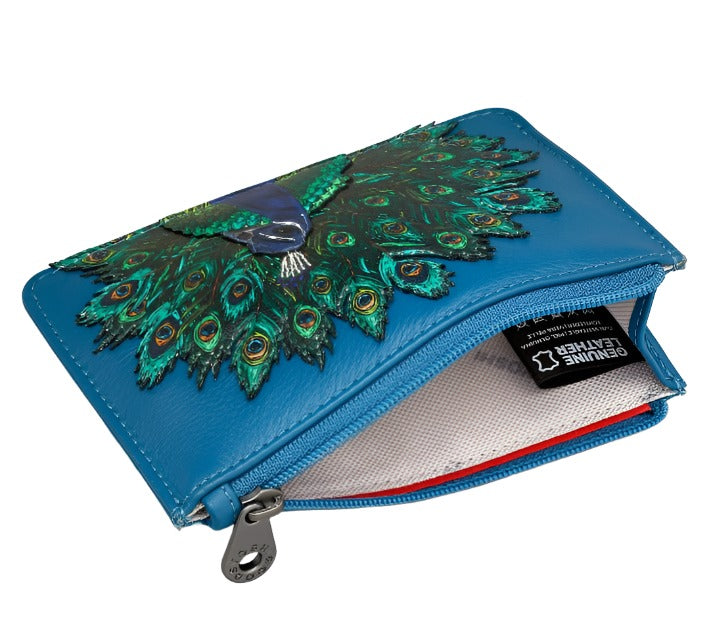 Zip Top Franklin Purse - Peacock Plume