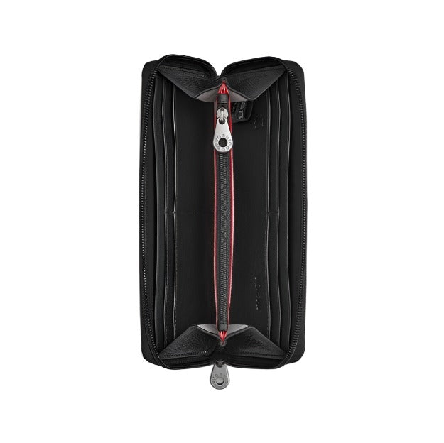 Zip Around Purse Large - Charles Dickens library, Black