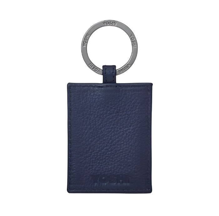 Leather Keyring - library  - Jane Austen - Navy