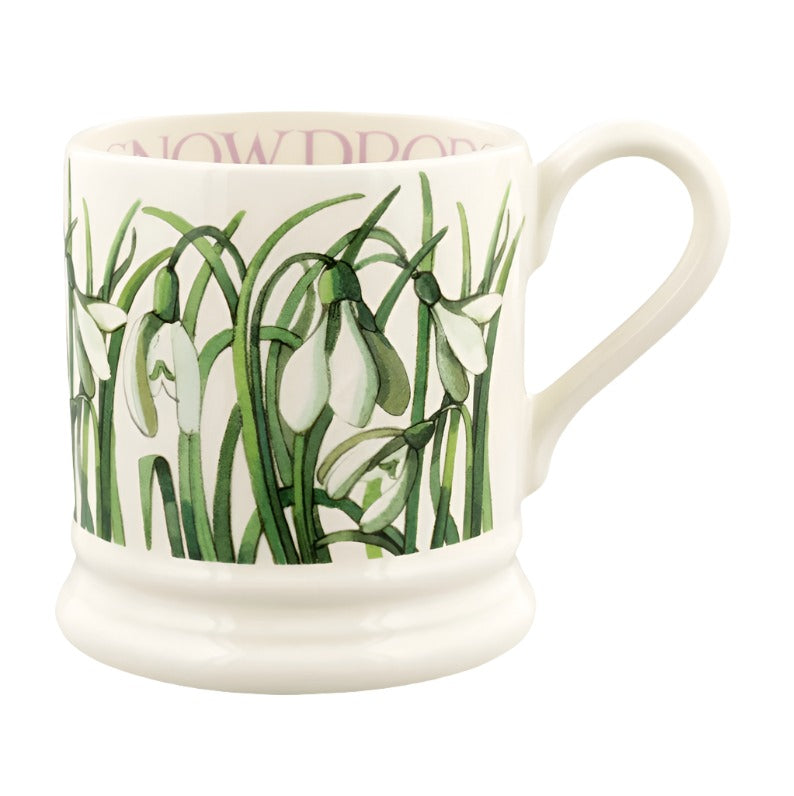 Half Pint Mug - Snowdrops
