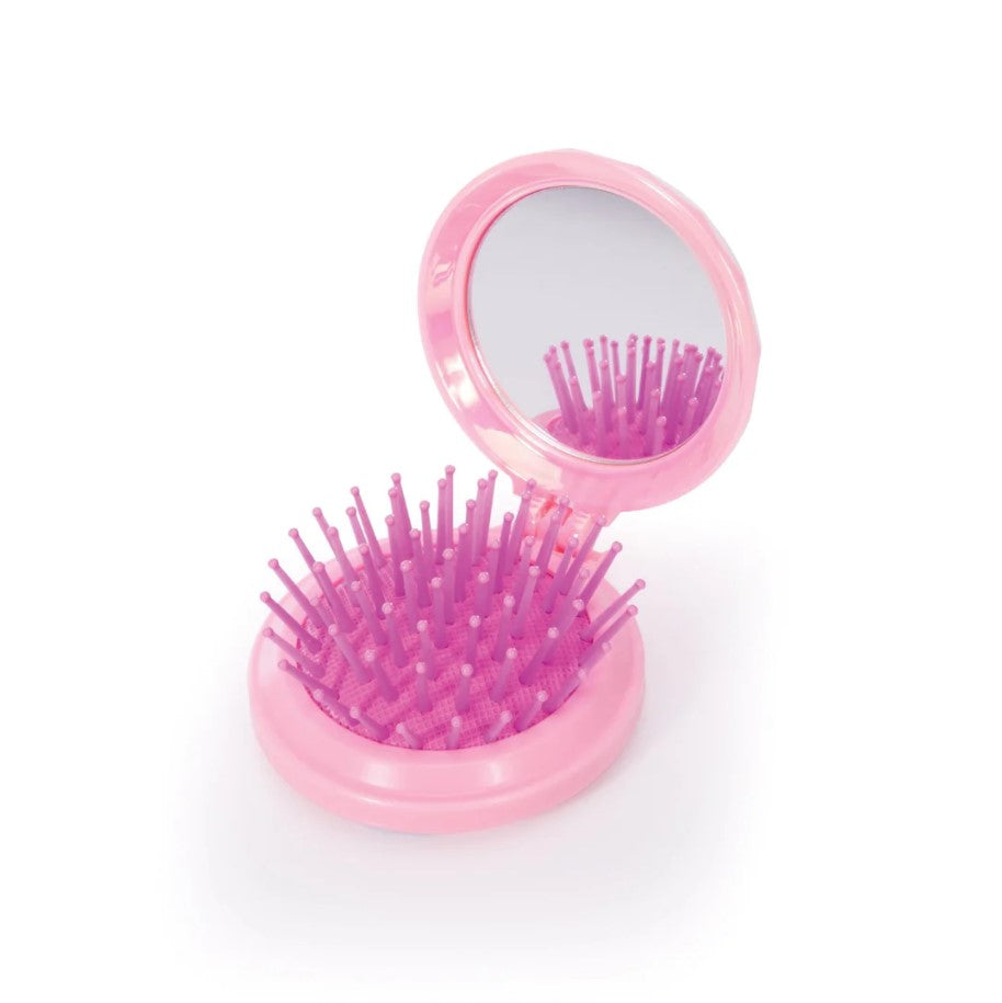 Jewel Compact Hair Brush/Mirror