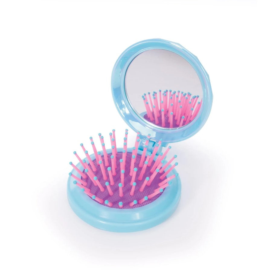 Jewel Compact Hair Brush/Mirror