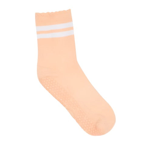 Crew Grip Socks - Sporty Stripe Melon Frill