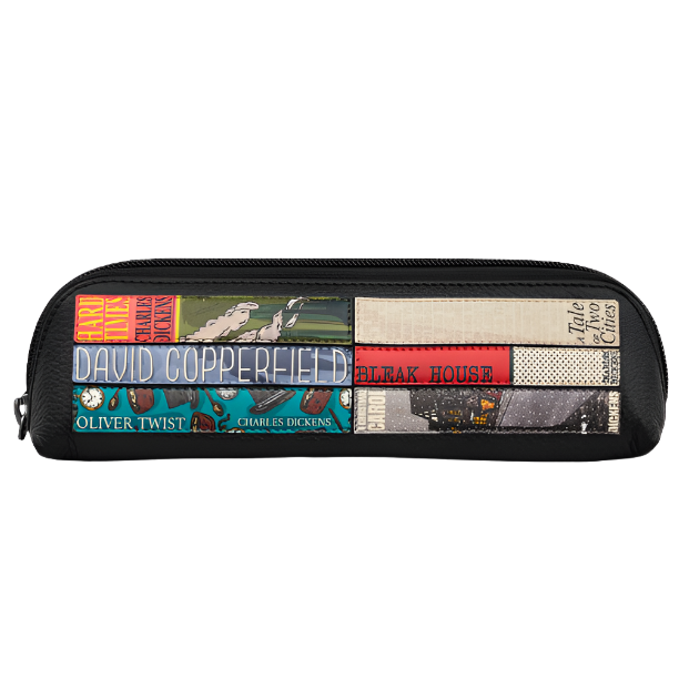 Yoshi Pencil Case - Bookworm Dickens Black
