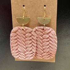 Cadet Drop Earrings - Sunset Braid