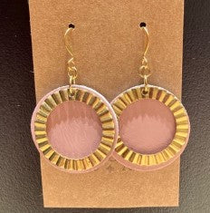Dex Drop Earrings - Rose