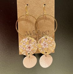 Forest Hoop Earrings - Golden Hour