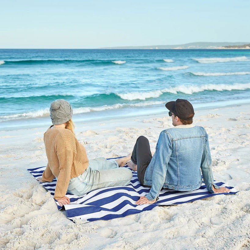 Dock & Bay Picnic Blanket L - Whitsunday Blue