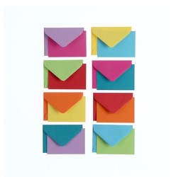 Mixed Coloured Cards 10 Pack - 9 x 14cm