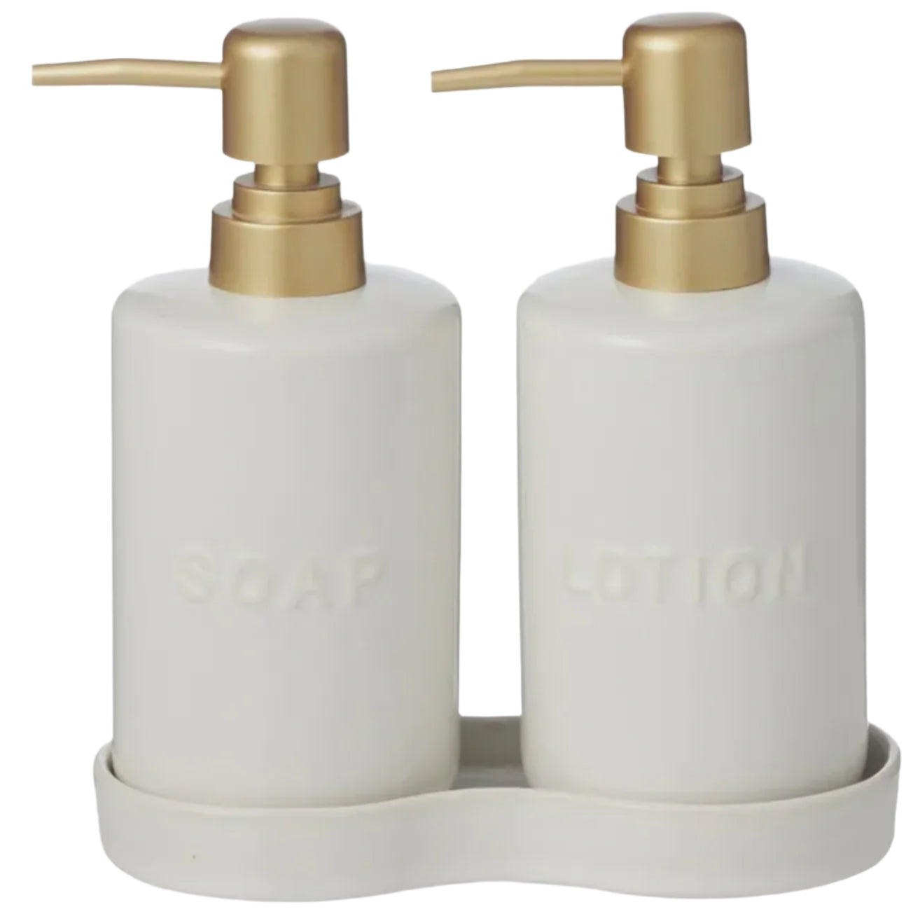 Smythe Set Of 2 Soap & Lotion Dispensers