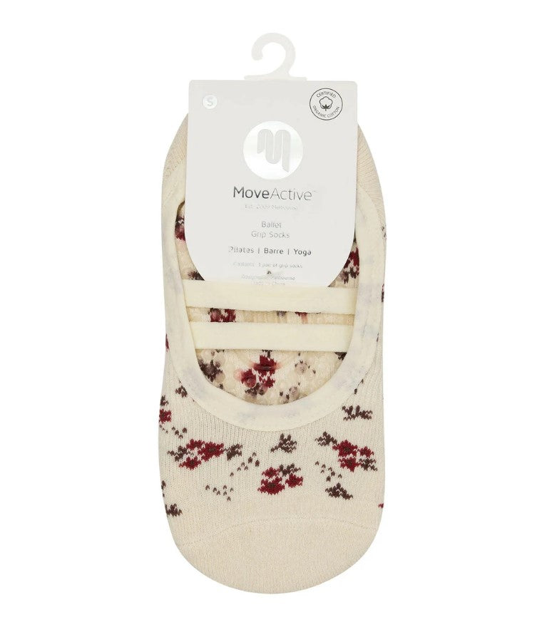 Ballet Grip Socks - Ditsy Floral