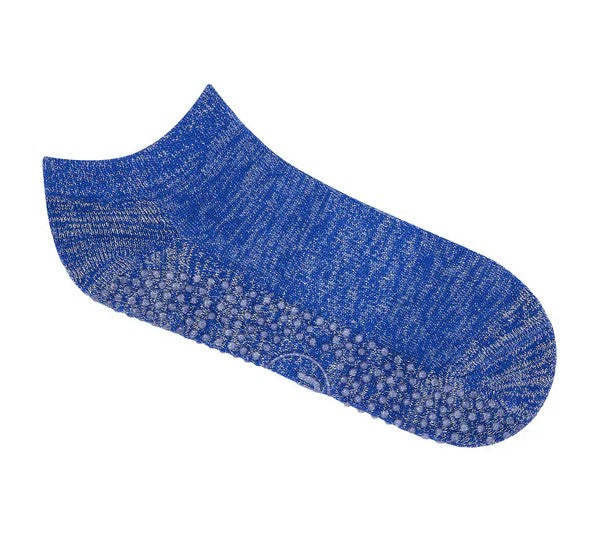 Classic Low Rise Grip Socks - Cobalt Sparkle