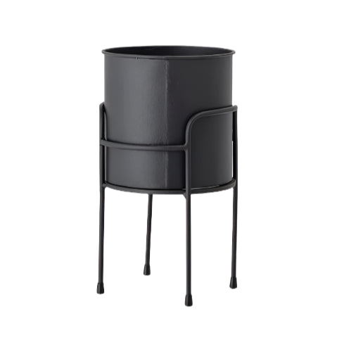 Flowerpot Black Metal