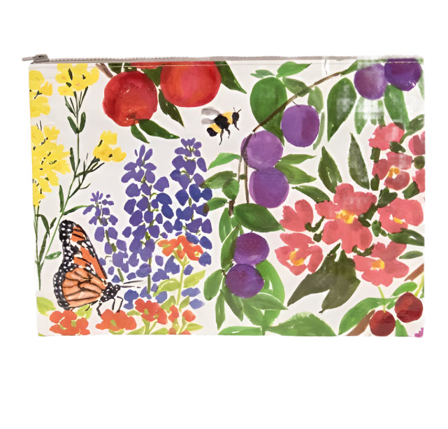 Blue Q Recycled AZipper Pouch Jumbo - Orchard