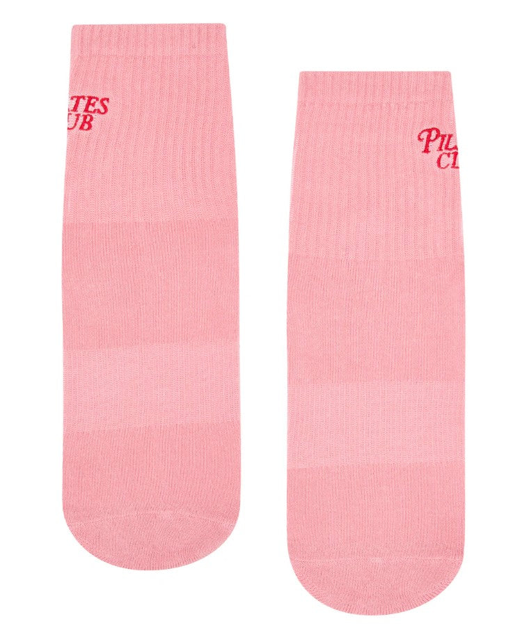 Crew Grip Socks - Pilates Club Rose