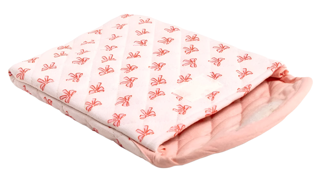 Pink Coquette Bows Quilted E-Reader Case