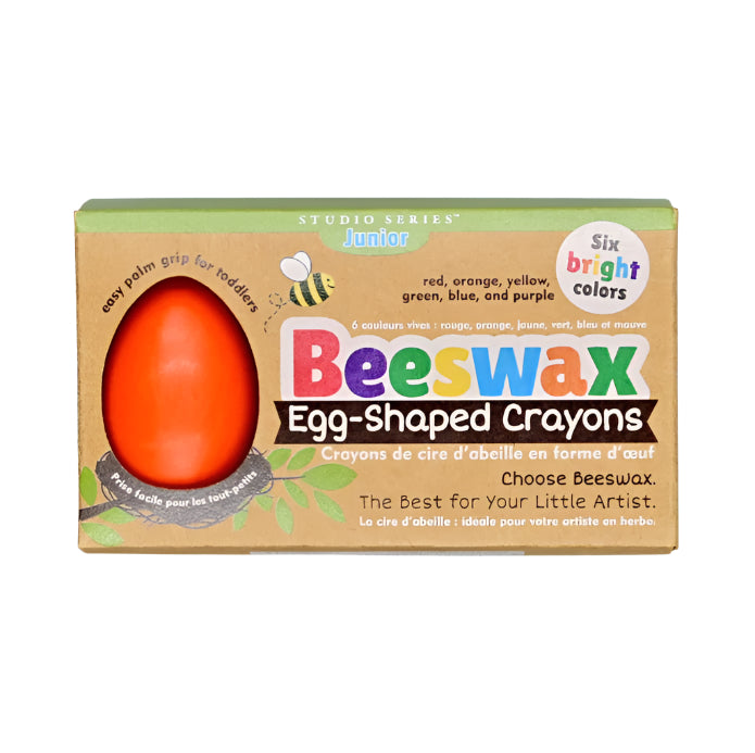 Beeswax Egg Shaped Crayons