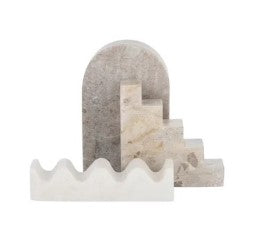 Escalier Marble Sculpture - Set of 3