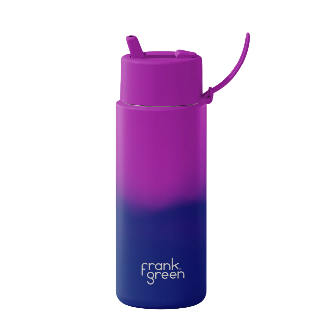 1L Colour Changing Ultralite Bottle With Flip Straw Lid - Twilight