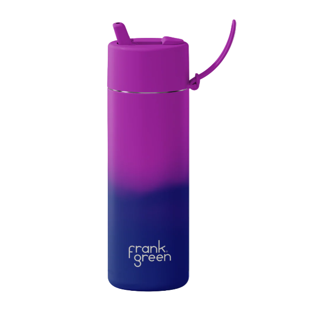 740ml Colour Changing Ultralite Bottle With Flip Straw Lid - Twilight