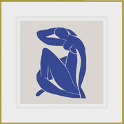 Ikonink Framed Card - Blue Nude
