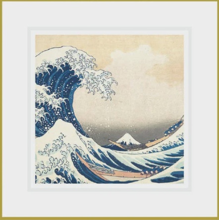 Ikonink Framed Card - The Great Wave