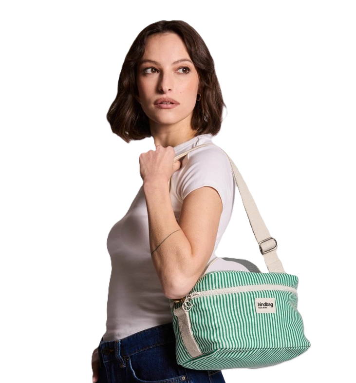 Igor Lunch Bag - Green Stripes