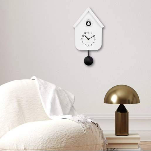 NeXtime Twitter Cuckoo Wall Clock - White