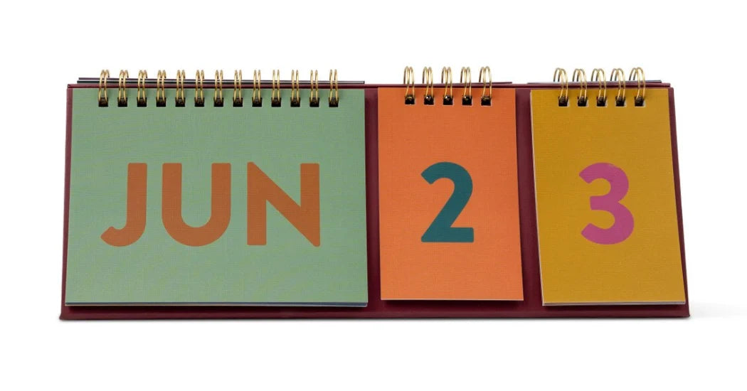 Perpetual Desk Calendar - Colourblock