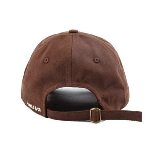 'Coffee & Dogs' Baseball Cap - Brown
