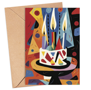 Cartoon Cake Card