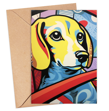 Licktenstein Dog Card