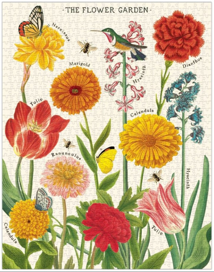 1000pc Vintage Puzzle - Flower Garden