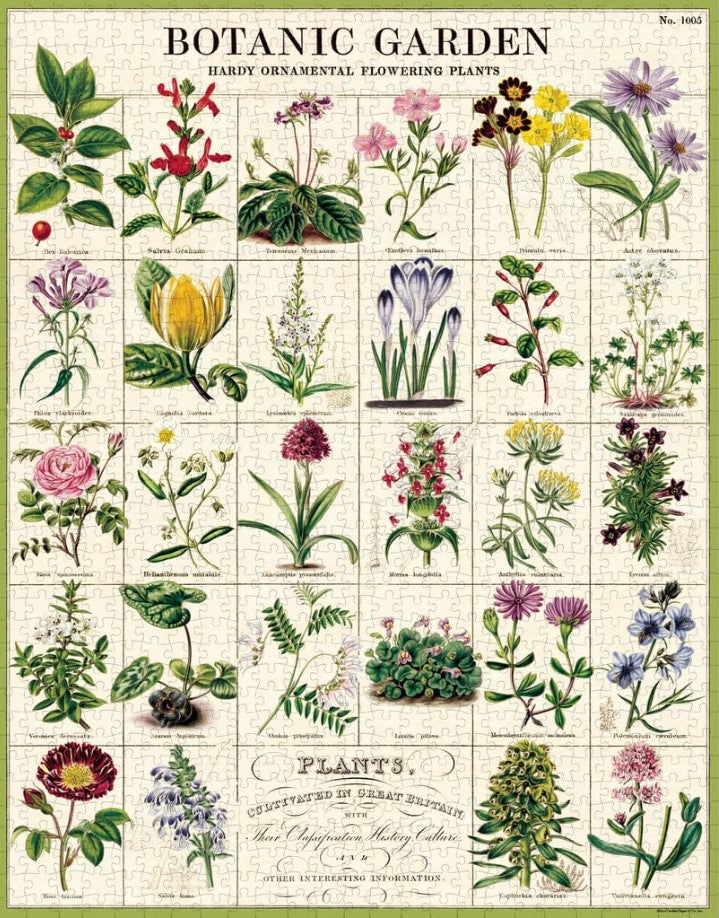 1000pc Vintage Puzzle - Botanic Garden